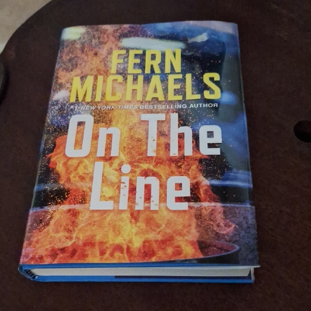 On The Line By Fern Michaels, Hardcover Book. Copyright 2023.